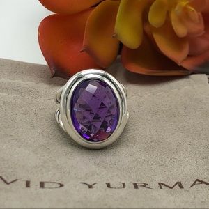 David Yurman Oval Ring W Amethyst